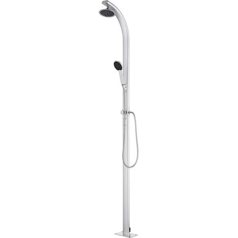 vidaXL Douche de jardin 215 cm Aluminium (1/5)