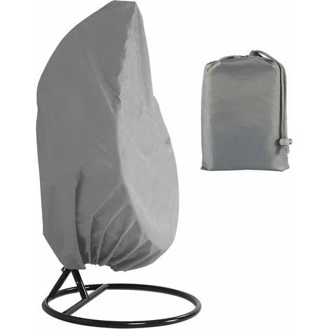 Housse de chaise hamac, housse de chaise hamac, housse de chaise suspendue, coupe-vent, protection UV, tissu Oxford durable, 200 x 230 cm (gris) (1/5)
