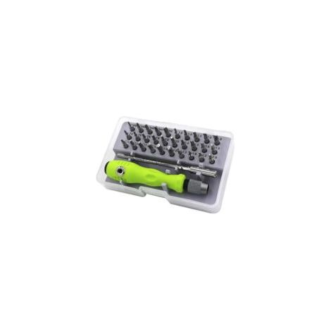32-in-1 Präzisions-Magnet-Minischraubendreher-Bit-Set für die Reparatur von Mobiltelefonen, iPads und Kameras mit Rissen - Crezuo (1/4)