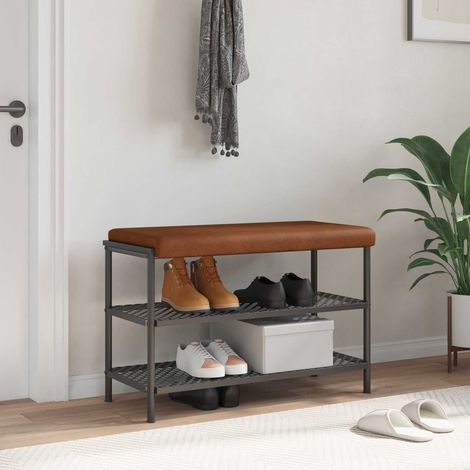Teenpull – Bankkissen Kunstleder Braun Tiefe 35 cm (1/5)