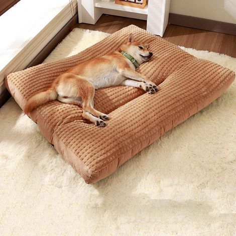 Hundebett mit Anti-Rutsch-Boden, abnehmbar & waschbar, L Braun