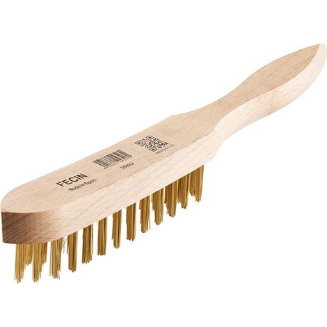 SPAZZOLA OTTONE CON MANICO 4 H - 30 MM
