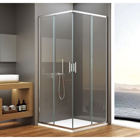 Paroi de douche carrée BORG 800x800x1950 mm (1/4)