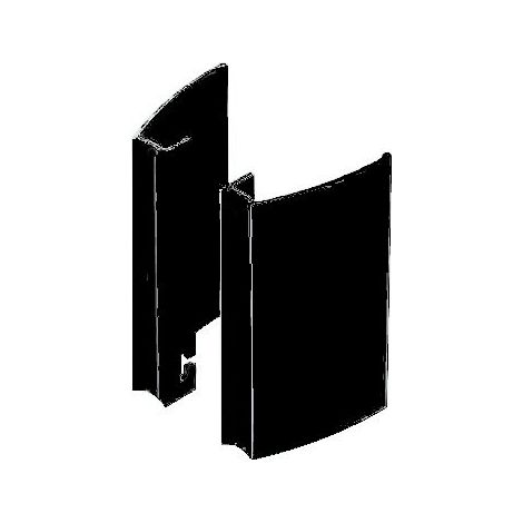 Paar Flügelgriffe 200mm ALMA COMPONENTES Achsabstand 150mm - Ral9005 Schwarz - 7060-200-9005