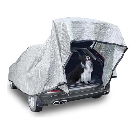 Toile Pergola, Protection Thermique en Aluminium avec œillets, Protection UV à 80%, Adaptée aux Voitures, SUV, Camping-Cars, Voyages et Camping (4 6M) (1/5)