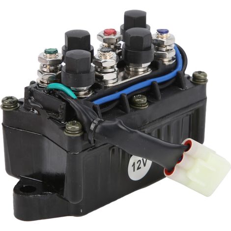 Interrupteur Solénoïde 12V Remplacement Treuil Motoneige Arctic 0409-066 0436-700 (1/4)