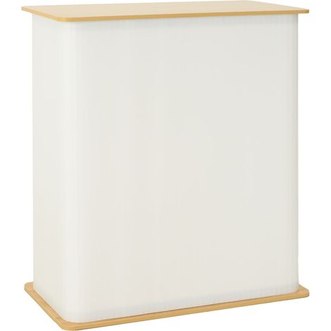 Mostrador para ferias Marrón claro y 80 x 40 x 93 cm vidaXL (1/5)