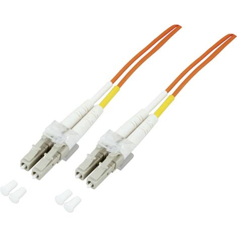 Câble de raccordement FO EFB Elektronik O0312.1 [1x LC mâle - 1x LC mâle] 50/125 µ Multimode OM3 1.00 m (1/2)