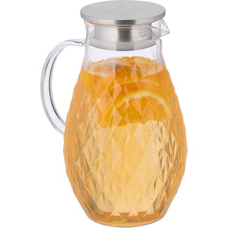 Jarra de cristal con tapa 2 l