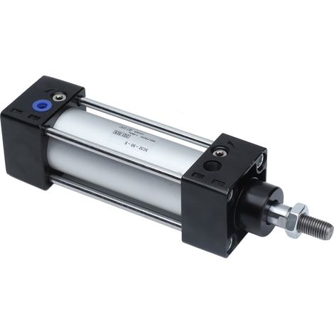 SC32-50-S doppeltwirkender Pneumatikzylinder aus Aluminium mit Magnet, Kompaktzylinder für die industrielle Automatisierung (1/5)