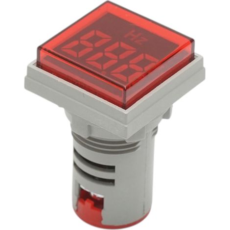 Indicatore di frequenza digitale LED rosso 0-99Hz Ø 22mm Breckner Germany (1/4)
