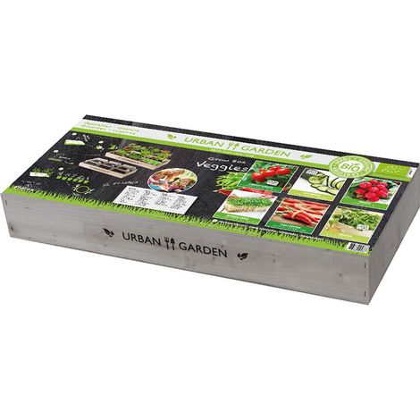 Kit carré Potager en bois - mini serres BIO