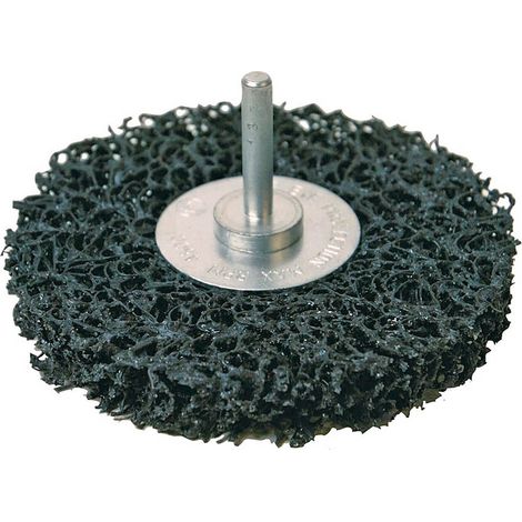 Roue de decapage abrasive sur tige pour multi materiaux Ø 100 mm