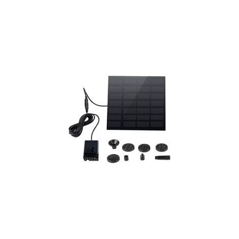 1.5W Fontaine Solaire Pompe, USB Fontaine Bassin 190 L/H 6 Différents Types d'eau, Fontaine Flottante Pompe Bassin Solaire pour Exterieur, Jardin, DÉtang, Bain d'Oiseaux, Piscine, Gardin
