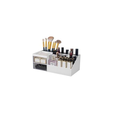 Rangement Maquillage, Organisateur Maquillage, Rangement Maquillage Organisateur avec tiroirs, boite rangement maquillage pour commode, salle de bains, chambre (1/5)