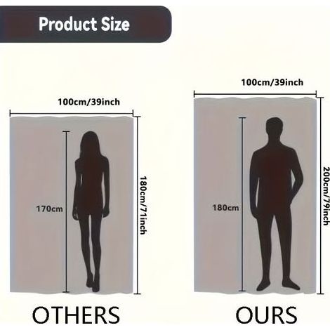 Rideau de porte accordéon occultant, rideau de douche pliable et imperméable, sans perforation (100 x 200 cm, Beige) (1/5)