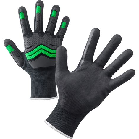 Guanti antinfortunistici Neri King Viper - 11 (XXL) - Nero/Verde