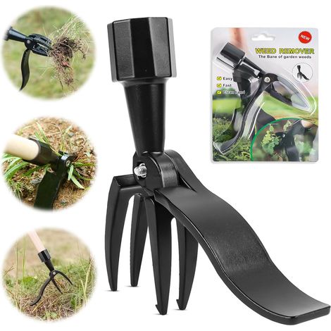 Outil de désherbage Amovible, Désherbeur Debout, Désherbeur Manuel de Jardin, Désherbeur sur Pied et enracinement, Outils de Jardinage pour la Maison, Extracteur de Mauvaises Herbes (1/5)