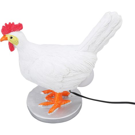 Lampe poule amusante en résine LED, œuf de poule pondu, veilleuse mignonne pour chambre ou salon. (1/5)