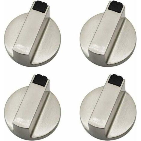 Bouton de cuisinière à gaz – lot de 4 boutons de commande en métal, 6 mm, pour four et cuisinière