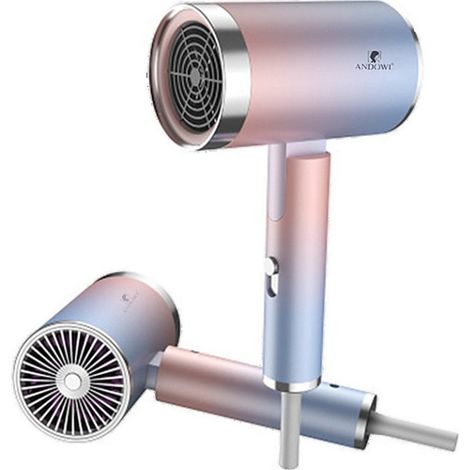 TRADE SHOP - Asciugacapelli Floreale Phon Professionale 2000 Watt Da Viaggio Compatto Q-m663 - (1/5)