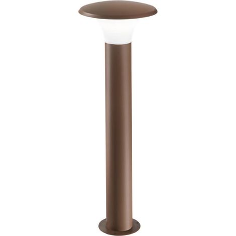 Borne D'Extérieur Ges522 En Aluminium Finition Rouille, Diffuseur En Méthacrylate, Ip44, Raccordement E27 Max 28W - Gealuce (1/2)