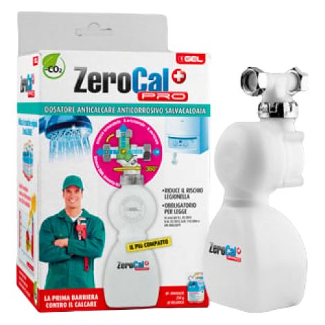 Gel - Dosatore anticalcare anticorrosivo 1/2 salvacaldaia con ricarica 250 grammi in omaggio - Modello: Zerocal Pro (1/2)
