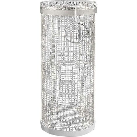 Panier à griller roulant pour barbecue de 30 cm, filet tubulaire pour barbecue, grille pour feu de camp, ustensiles de cuisine pour les voyages, le camping et les pique-niques en famille (1/5)