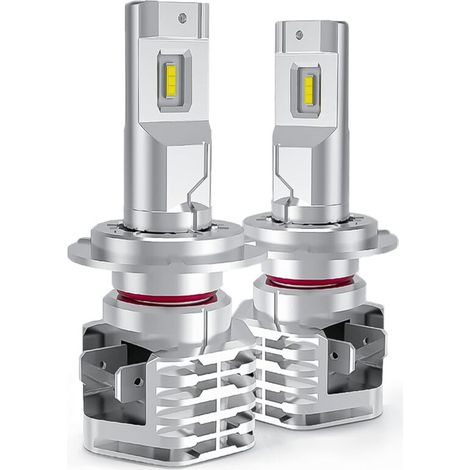 H7 LED, 6500K Weiß für 12V-24V Auto-Fern-/Abblendlicht-Umrüstset (2 Stück).