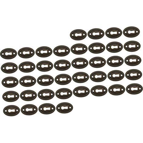 40 pièces de plaques décoratives ovales à œillets pour cache (1/5)