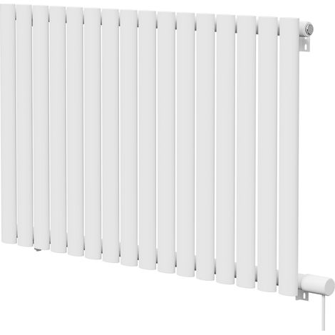 Boone White 600mm x 960mm Horizontal Electric Single Panel Radiator (1/5)