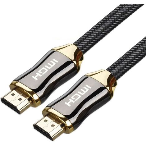 Cable HDMI - 2 M - Version 2.1 - 48 Gbps - 8K 60 Hz - 4K 120 Hz - HDR Dynamique - Ethernet Intégré - Compatible TV 4K 8K Projecteur Moniteur (1/5)