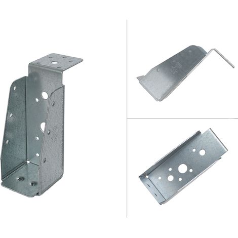 Sabot aile intérieure avec lèvre galvanisé pour poutres de 5 x 12,5 cm - Par pièce (1/5)