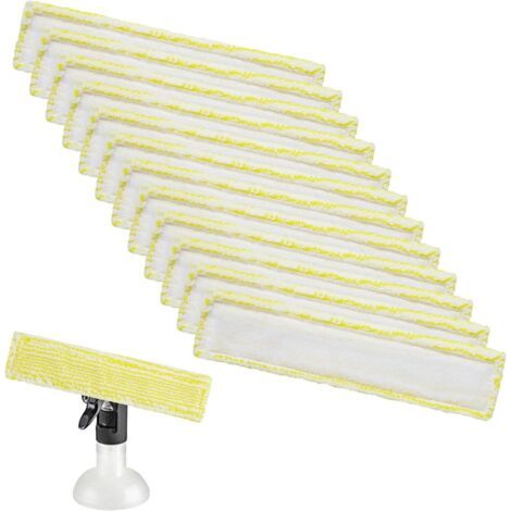 12 Pièces de Rechange l'aspirateur de Vitres pour Kärcher,Tampons d'accessoires pour l'aspirateur de Vitres,Chiffons de Nettoyage en Microfibre,pour Kärcher WV2 WV5 WV6 Plus Premium (1/5)