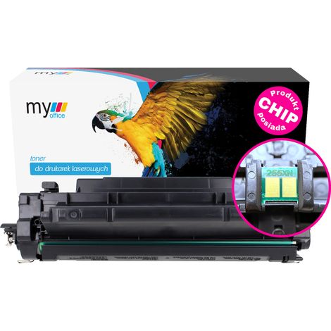 Tóner de repuesto para la impresora HP CE255X de mi oficina (1/5)