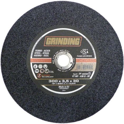 GRINDING DISCO TRONC. FERRO 300X2,8 F.25,4 VTMF/T Q.TA 25 (1/3)