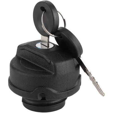 Eosnow – Bouchon de réservoir de carburant noir ABS – Couvercle de verrouillage – Compatible Beetle/Polo/Caddy – Inclus 2 clés