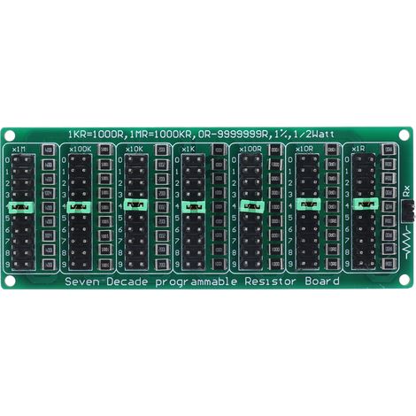 Résistance programmable 0R‑9999999R Module ajustable AC200V pour expériences (1/5)