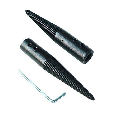 Adaptateur fuseau conique fileté pour touret à meuler, pour roue de polissage avec gauche et droite, 2 pièces, avec une clé (1/5)