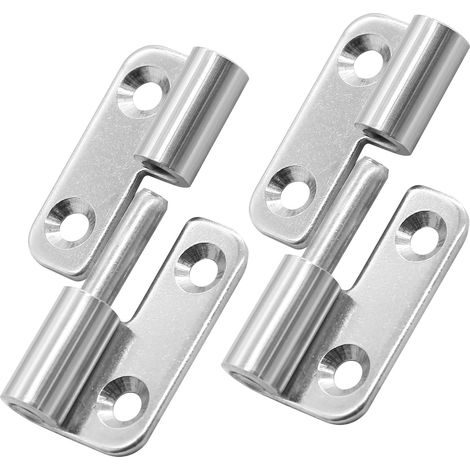 Set mit 2 abnehmbaren, linksseitigen Edelstahlscharnieren, 1,5 Zoll, mit Schrauben, für kleine Fahnen