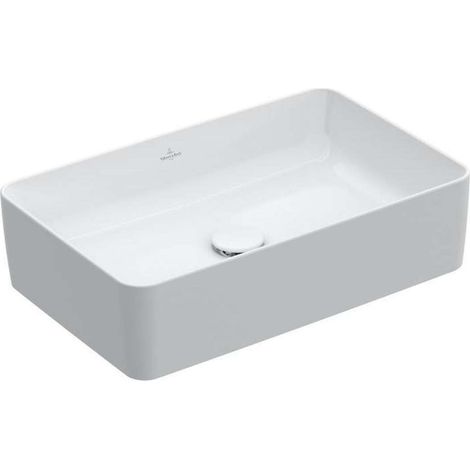 Villeroy & Boch Collaro - Lavabo da appoggio, 56x36 cm, CeramicPlus, bianco alpino 4A2056R1 (1/5)