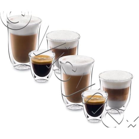 Delonghi - dlsc302 - set de 2 verres espresso, 2 verres (1/5)