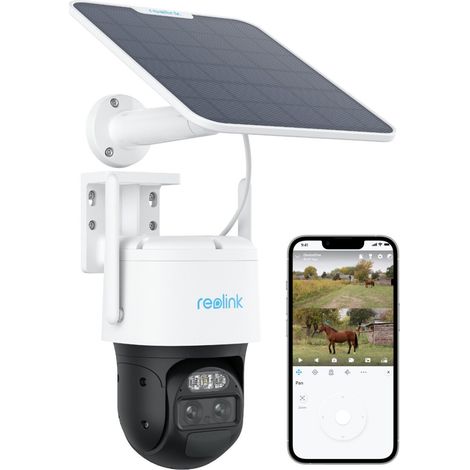 Reolink 2K 4MP 4G LTE Dual-Objektiv Überwachungskamera mit Auto-Zoom und Tracking, Weitwinkelobjektiv & Teleobjektiv, mit Solarpanel (1/5)