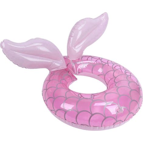 Bouée gonflable rose pour enfants, pour piscine et plage, fêtes aquatiques, accessoire flottant destiné aux activités nautiques récréatives.-AquaForge (1/5)