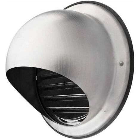 Grille d'aération 120 mm Grille d'aération en acier inoxydable de haute qualité Grille d'aération extérieure avec moustiquaire Protège la façade et empêche l'entrée d'air froid,de DEBUNS (1/2)