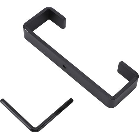Collier de serrage robuste en acier au carbone pour poteau en béton de 10 cm (4 pouces), idéal pour nichoir ou boîte aux lettres. (1/5)