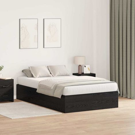 Struttura letto con contenitore Rovere Nero 120 x 190 cm vidaXL (1/5)