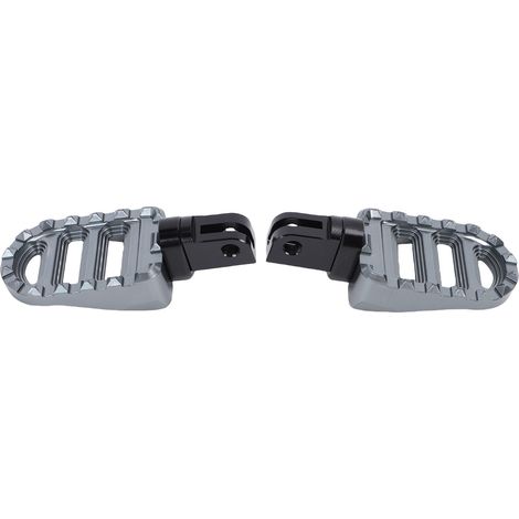 Paire de repose-pieds avant de moto en alliage d'aluminium CNC6063, compatibles avec Interceptor 650, Continental 650 et GT 650 (gris). (1/5)