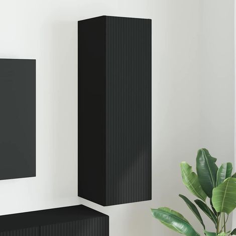 TV-Wandschrank Schwarz 30 x 31 x 100 cm Holzwerkstoff