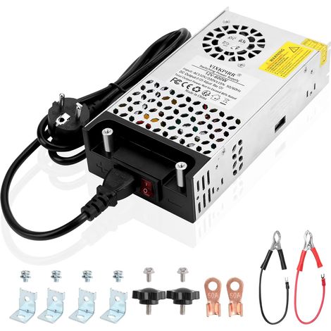DC Alimentation 12V 50A 600W Transformateur 220V CA à 12V CC Convertisseur 50A 600W Alimentation Convertisseur pour Driver LED Moteur Caméra Sécurité CCTV Voiture Stéréo Autres 12V appareils (1/5)